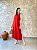 Vestido Midi C/ Fenda E Botão Na Costas - Slim e Plus Size - Imagem 2