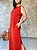 Vestido Midi C/ Fenda E Botão Na Costas - Slim e Plus Size - Imagem 3