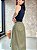 Saia Midi C/ Bolsos Laterais E Cós Franzido Nas Costas E Passante - Slim e Plus Size - Imagem 3