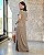 Vestido Longo C/ Manga Curta, Gola Redonda E Fendas Laterais - Slim e Plus Size - Imagem 4