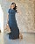 Vestido Longo C/ Manga Curta, Gola Redonda E Fendas Laterais - Slim e Plus Size - Imagem 5