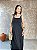Vestido Regata Longo C/ Fendas Laterais E Punhos Em Cor - Slim e Plus Size - Imagem 3