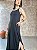 Vestido Regata Longo C/ Fendas Laterais E Punhos Em Cor - Slim e Plus Size - Imagem 2
