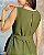 Vestido Longo Cavado, C/ Fenda Frontal C/ Faixa E Botão Nas Costas - Slim e Plus Size - Imagem 5