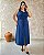 Vestido Princesa, Saia Evasê E Bolsos Externos C/ Faixa - Slim e Plus Size - Imagem 2