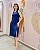 Vestido Midi Cavado Com Duas Fendas Frontais, Gola E Cava Em Cor - Slim e Plus Size - Imagem 3