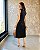 Vestido Midi Cavado Com Duas Fendas Frontais, Gola E Cava Em Cor - Slim e Plus Size - Imagem 2