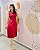 Vestido Midi Cavado Com Duas Fendas Frontais, Gola E Cava Em Cor - Slim e Plus Size - Imagem 4