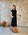 Vestido Longo C/ Manga Curta, Barrado Em Segunda Cor C/ Bolsos E Fendas Laterais - Slim e Plus Size - Imagem 8