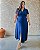 Vestido Com Manga Curta E Fenda Frontal - Slim e Plus Size - Imagem 1