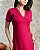 Vestido Com Manga Curta E Fenda Frontal - Slim e Plus Size - Imagem 3