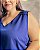 Blusa Regata Com Drapeado No Ombro - Slim e Plus Size - Imagem 2