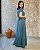 Vestido C/ Decote Quadrado, Babado Na Saia E Cordão Fake - Slim e Plus Size - Imagem 7