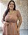 Vestido C/ Decote Quadrado, Babado Na Saia E Cordão Fake - Slim e Plus Size - Imagem 3