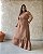 Vestido C/ Decote Quadrado, Babado Na Saia E Cordão Fake - Slim e Plus Size - Imagem 1