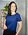 Blusa Manga Curta C/ Decote Redondo E Revel Em Pespontos - Slim e Plus Size - Imagem 6