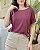 Blusa C/ Detalhe Em Cor No Ombro E Gola - Slim e Plus Size - Imagem 6