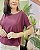 Blusa C/ Detalhe Em Cor No Ombro E Gola - Slim e Plus Size - Imagem 5