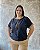 Blusa C/ Detalhe Em Cor No Ombro E Gola - Slim e Plus Size - Imagem 2