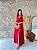 Vestido Regata Evasê Longo, Decote V Com Fenda Frontal E Botão Nas Cotas - Slim e Plus Size - Imagem 1