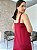 Vestido Longo, C/ Fenda Frontal E Decote Reto - Slim e Plus Size - Imagem 5