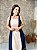 Vestido Midi Em Duas Cores, Decote Reto E Alça Larga - Slim Size - Imagem 3