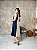 Vestido Midi Em Duas Cores, Decote Reto E Alça Larga - Slim Size - Imagem 2