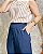 Calça Pantalona Com Pregas Na Frente Elástico e Bolsos Laterais - Slim Size - Imagem 3