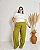Calça Pantalona Com Pregas Na Frente Elástico e Bolsos Laterais - Plus Size - Imagem 3