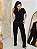 Conjunto: Blusa Manga Curta C/ Pespontado, Calça Reta Cós De Elástico Pespontada- Slim Size - Imagem 1