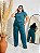 Conjunto: Blusa Manga Curta C/ Pespontado, Calça Reta Cós De Elástico Pespontada- Plus Size - Imagem 1