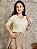 Blusa Decote V, Manga 3/4, Com Martingale-Slim Size - Imagem 1