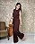 Conjunto Blusa S/ Manga C/ Bolso, Calça Pantalona C/ Bolsos, Cós C/ Elástico e Frente Lisa-Slim Size - Imagem 5