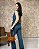 Conjunto Blusa S/ Manga C/ Bolso, Calça Pantalona C/ Bolsos, Cós C/ Elástico e Frente Lisa-Slim Size - Imagem 2