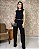 Conjunto Blusa S/ Manga C/ Bolso, Calça Pantalona C/ Bolsos, Cós C/ Elástico e Frente Lisa-Slim Size - Imagem 6