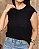 Blusa Cavada ,Com Recortes Nos Ombros E Cavas-Slim Size - Imagem 5
