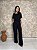 Conjunto Blusa Decote Canoa, Manga Sino E Botão, Calça Pantalona C/ Bolsos E Cós Franzido-Slim Size - Imagem 6