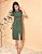 Vestido Midi C/ Gola Redonda E Fenda Frontal E Bolsos Laterais - Slim Size - Imagem 4
