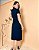 Vestido Midi C/ Gola Redonda E Fenda Frontal E Bolsos Laterais - Slim Size - Imagem 3