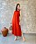 Vestido Midi Com Bolsos E Fendas Laterais C/ Detalhe Em Botão-Slim Size - Imagem 3