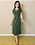 Vestido Midi, Manga Curta, Fendas Laterais, Duas Faixas Nas Laterais E Nas Mangas- Plus Size - Imagem 3