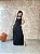 Vestido Regata Longo C/ Fendas Laterais E Punhos Em Cor - Slim Size - Imagem 1