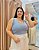 Blusa Regata Com Acabamento Em Punho, Decote V Com Revel - Plus Size - Imagem 1