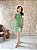 Vestido Estilo Baby Look, Manga Com Punho E Fenda Frontal Em Cor - Slim Size - Imagem 4