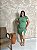 Vestido Estilo Baby Look, Manga Com Punho E Fenda Frontal Em Cor -Plus Size - Imagem 5