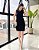 Vestido Com Punho Na Gola E Cava Com Bolsos Frontais - Slim Size - Imagem 1