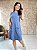 Vestido Com Punho Na Gola E Cava Com Bolsos Frontais -Plus Size - Imagem 3