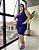 Vestido Com Punho Na Gola E Cava Com Bolsos Frontais -Plus Size - Imagem 1