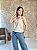 Blusa Decote Quadrado, C/ Pence No Busto Abertura Nas Laterais, Costa Maior E Barra Larga-Slim Size - Imagem 3