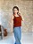 Blusa Decote Quadrado, C/ Pence No Busto Abertura Nas Laterais, Costa Maior E Barra Larga-Plus Size - Imagem 7